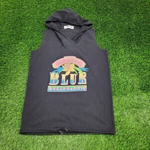 Vintage 80s Ocean Pacific Shirt Womens XL 22x30 Black